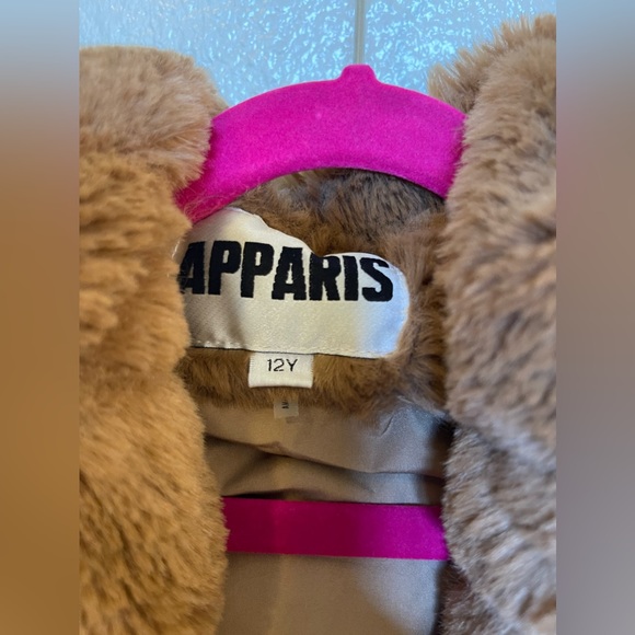 Apparis Goldie Faux Fur Coat - Kids 12Y - Like New - Picture 4 of 4